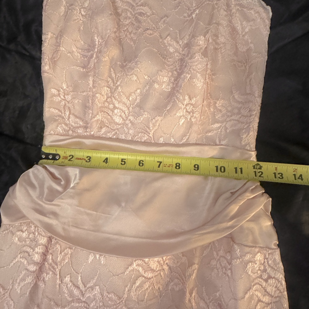 Roberta Bridal Pink Lace Prom Dress - Picture 10 of 11